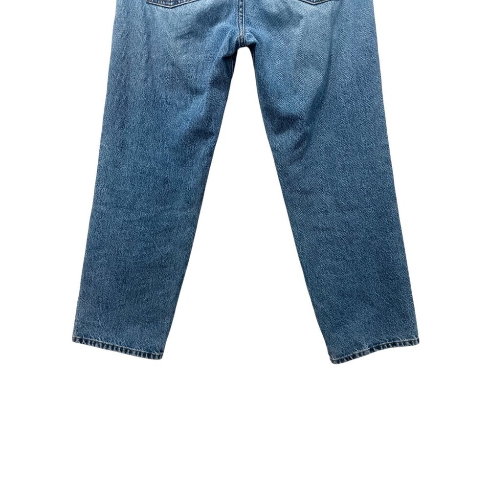 Frame The Hang Jeans Womens 25 Blue Selvedge Straight Leg Mid Rise Rigid Cotton - Picture 10 of 14